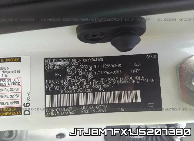 JTJBM7FX1J5207380 фото 10