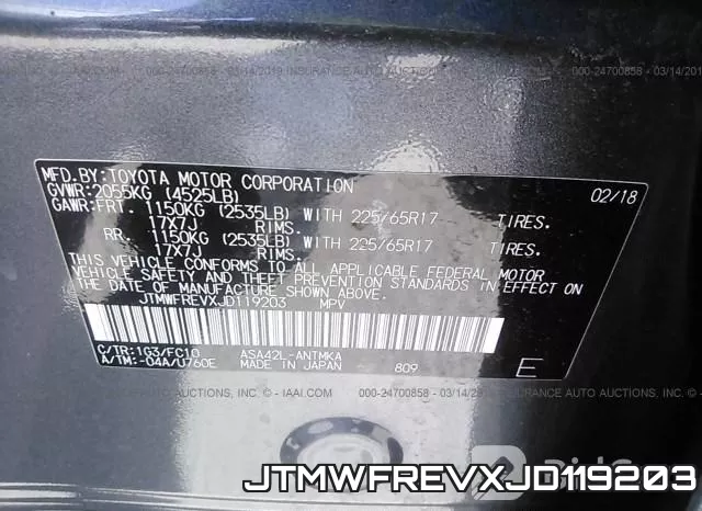 JTMWFREVXJD119203 фото 10