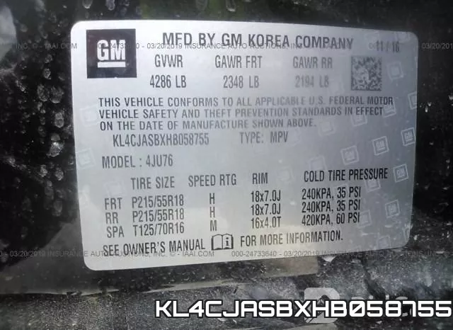 KL4CJASBXHB058755 фото 10