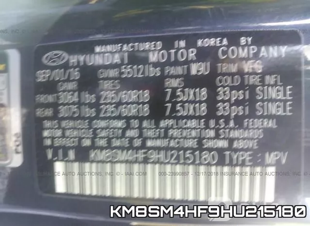 KM8SM4HF9HU215180 фото 10