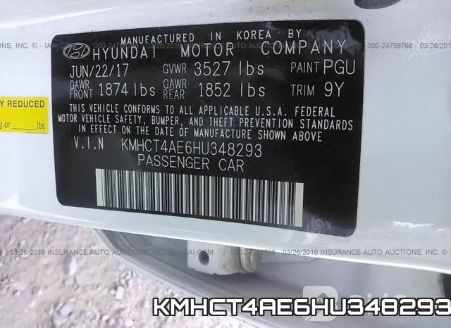 KMHCT4AE6HU348293 фото 9