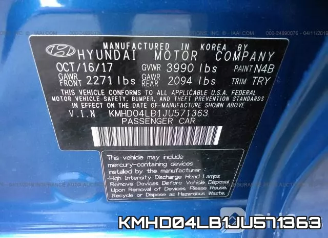 KMHD04LB1JU571363 фото 9