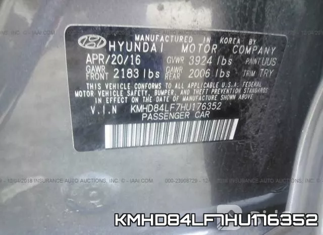 KMHD84LF7HU176352 фото 10