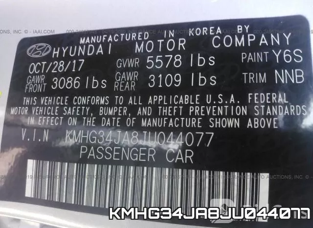 KMHG34JA8JU044077 фото 10