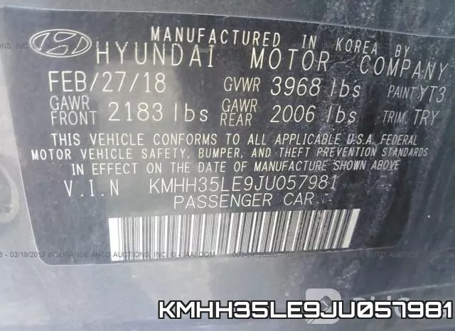 KMHH35LE9JU057981 фото 9