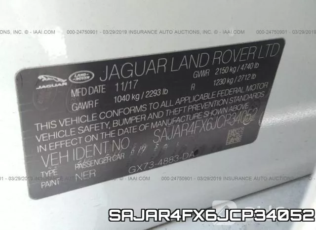 SAJAR4FX6JCP34052 фото 10