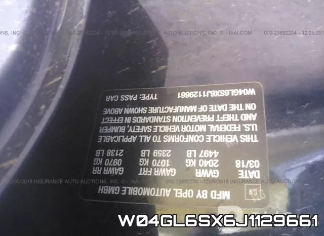 W04GL6SX6J1129661 фото 10