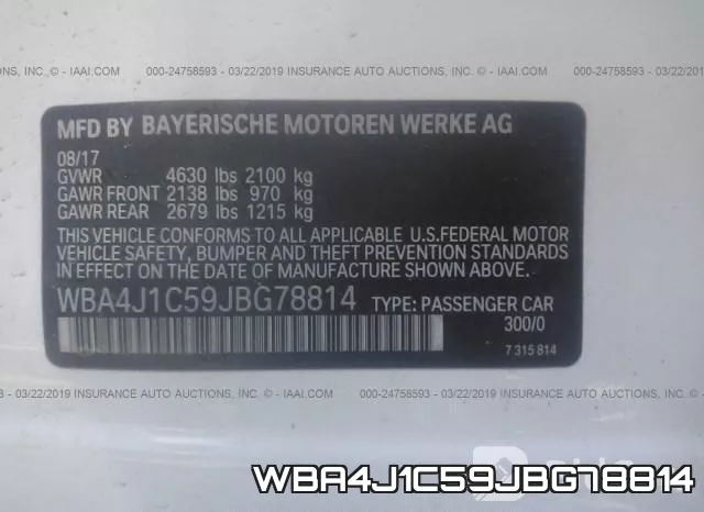 WBA4J1C59JBG78814 фото 10