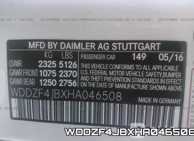 WDDZF4JBXHA046508 фото 10