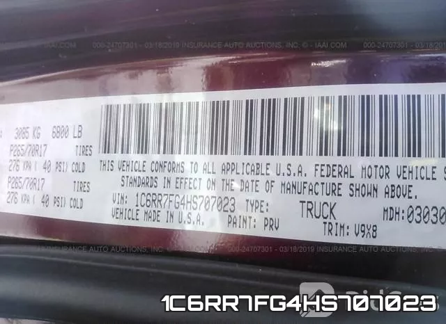 1C6RR7FG4HS707023 фото 10