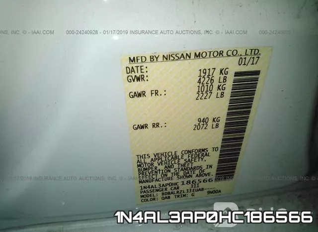 1N4AL3AP0HC186566 фото 10