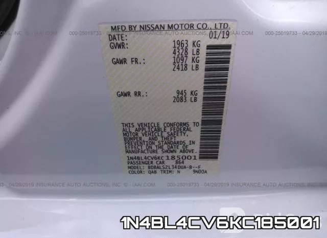 1N4BL4CV6KC185001 фото 10