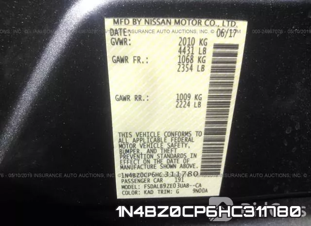 1N4BZ0CP6HC311780 фото 10