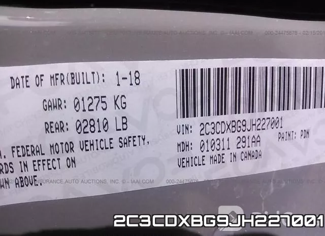 2C3CDXBG9JH227001 фото 10