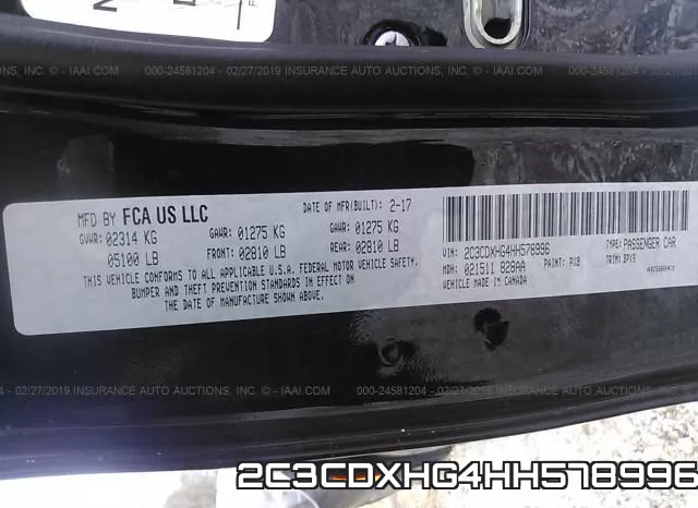 2C3CDXHG4HH578996 фото 10
