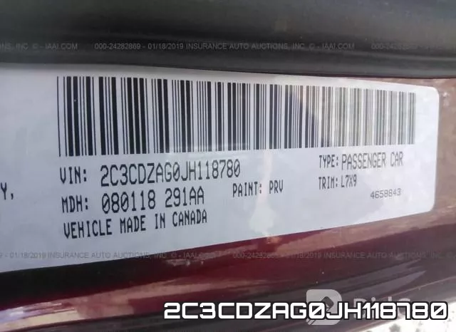 2C3CDZAG0JH118780 фото 10