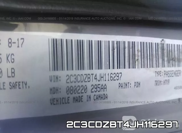 2C3CDZBT4JH116297 фото 10