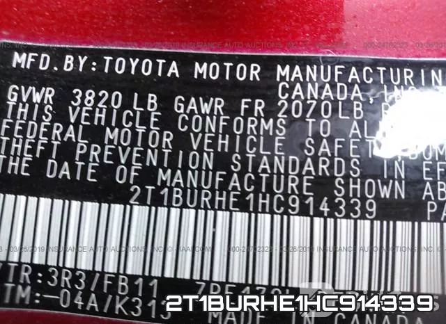 2T1BURHE1HC914339 фото 10