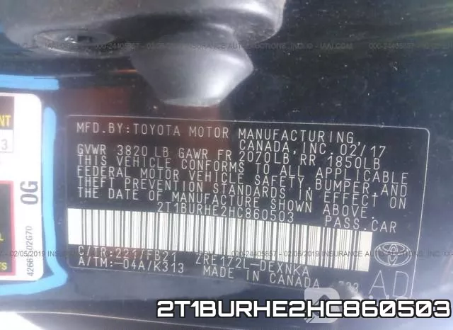 2T1BURHE2HC860503 фото 10
