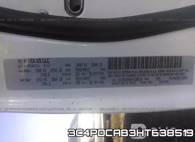 3C4PDCAB3HT638519 фото 10