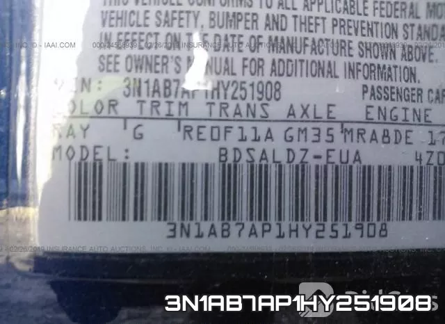 3N1AB7AP1HY251908 фото 10
