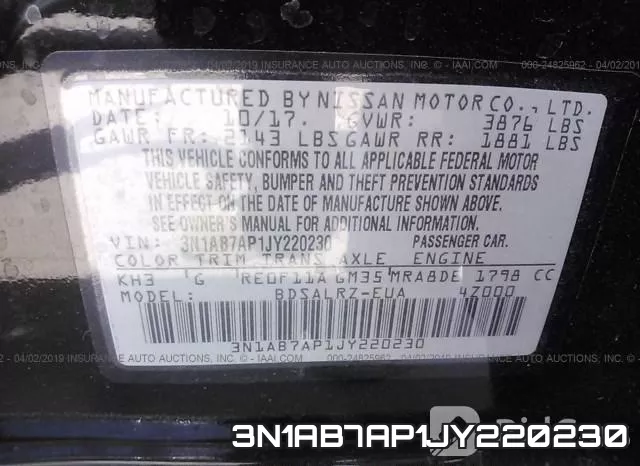 3N1AB7AP1JY220230 фото 10