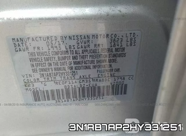 3N1AB7AP2HY331251 фото 10