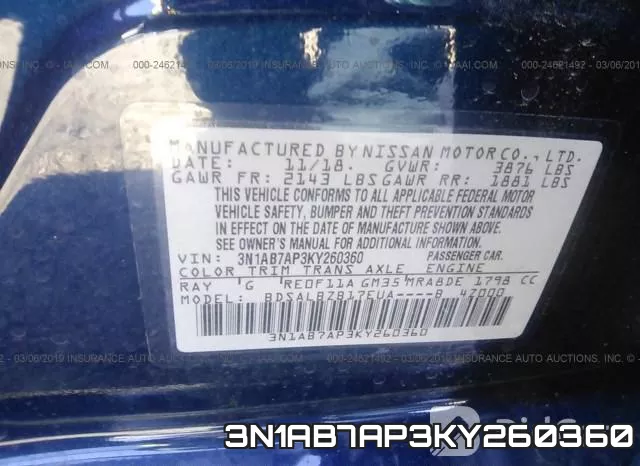 3N1AB7AP3KY260360 фото 10