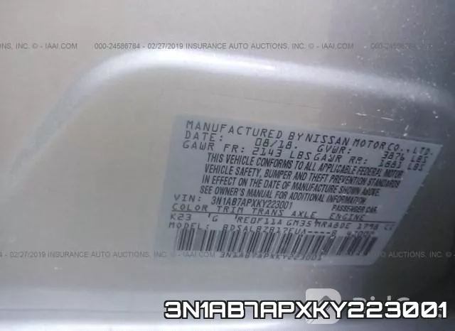 3N1AB7APXKY223001 фото 10