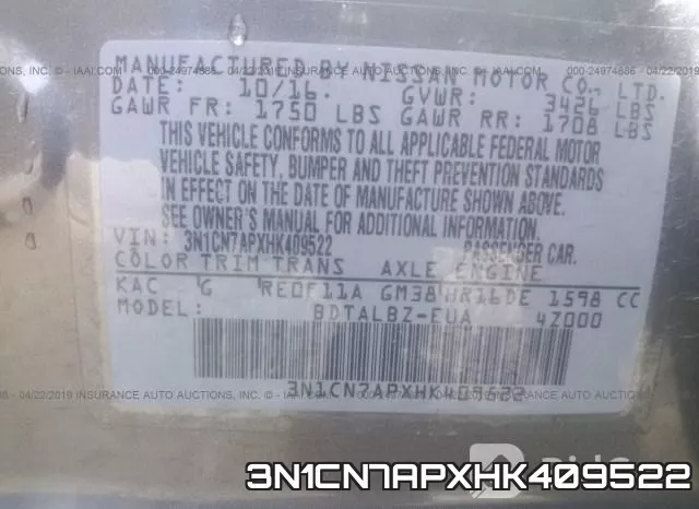 3N1CN7APXHK409522 фото 10