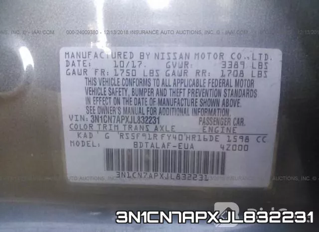 3N1CN7APXJL832231 фото 10
