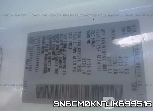 3N6CM0KN7JK699516 фото 10