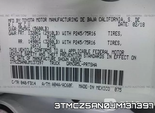 3TMCZ5AN0JM137397 фото 10