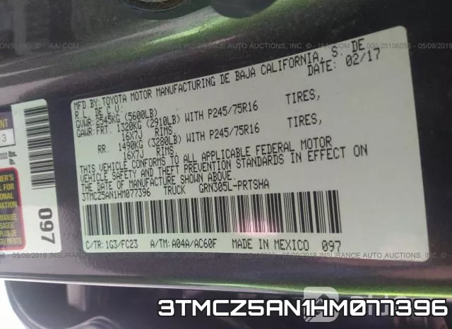 3TMCZ5AN1HM077396 фото 10