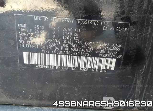 4S3BNAR65H3016230 фото 10