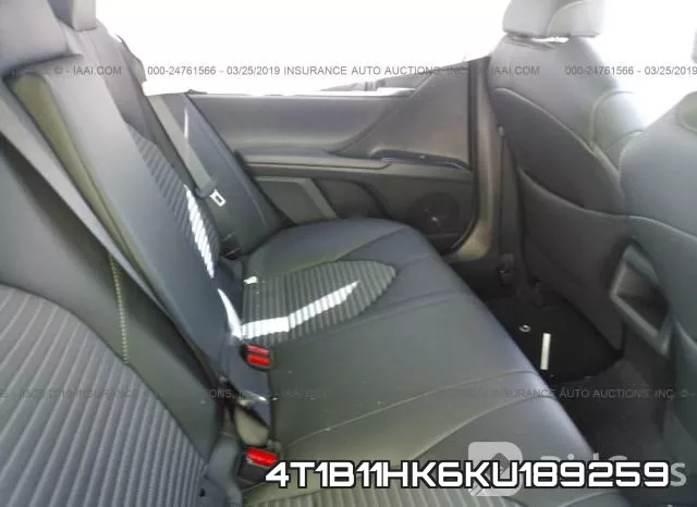 4T1B11HK6KU189259 фото 9