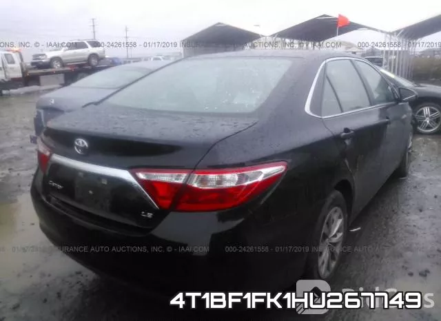 4T1BF1FK1HU267749 фото 5