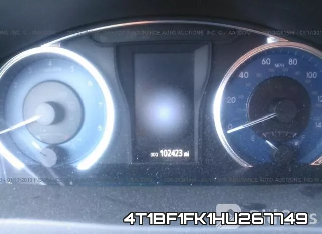 4T1BF1FK1HU267749 фото 8