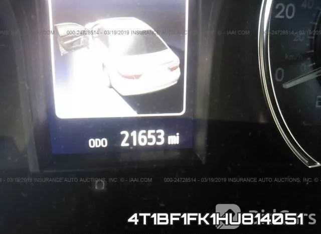 4T1BF1FK1HU814051 фото 8