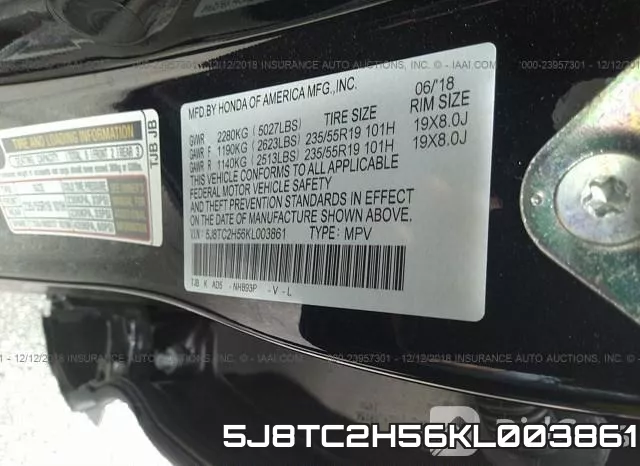 5J8TC2H56KL003861 фото 10