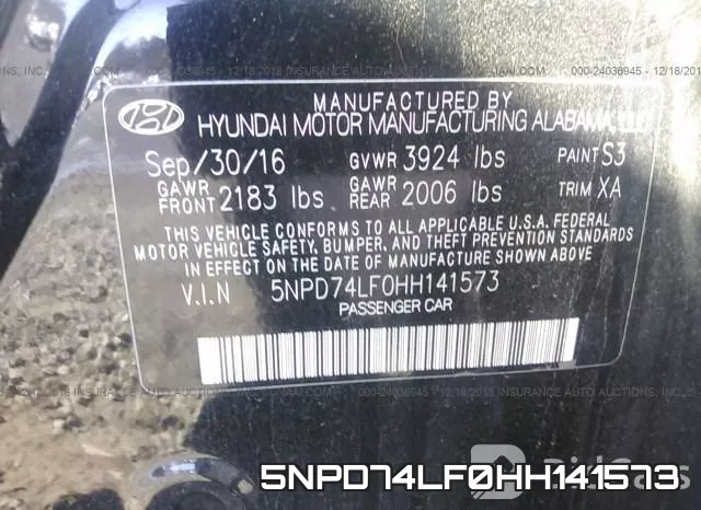 5NPD74LF0HH141573 фото 10