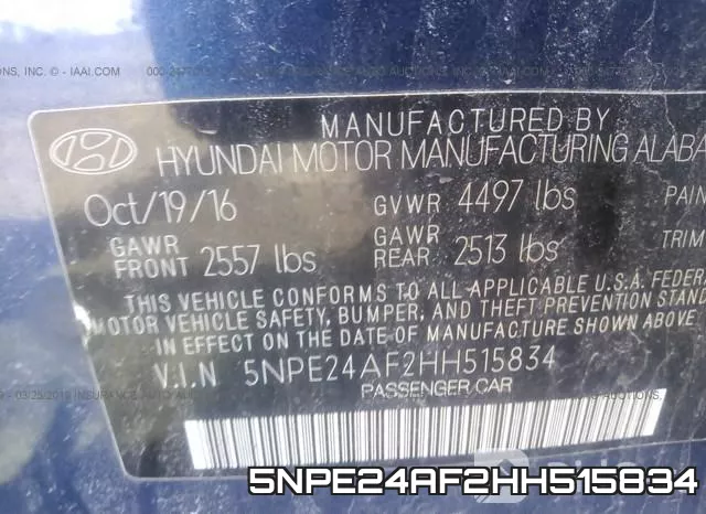 5NPE24AF2HH515834 фото 10