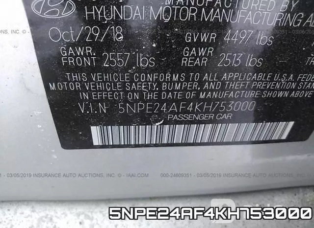 5NPE24AF4KH753000 фото 10