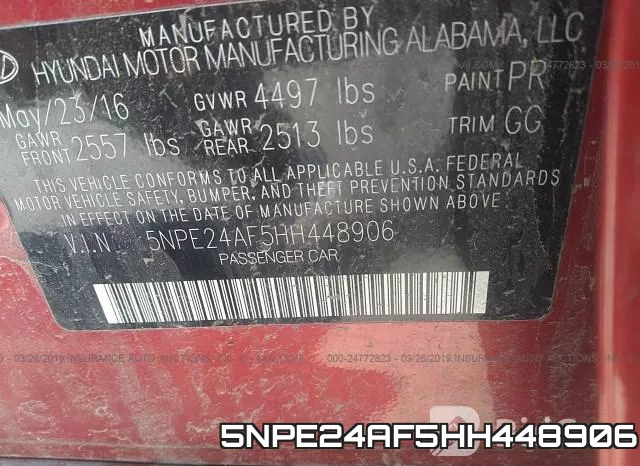 5NPE24AF5HH448906 фото 10