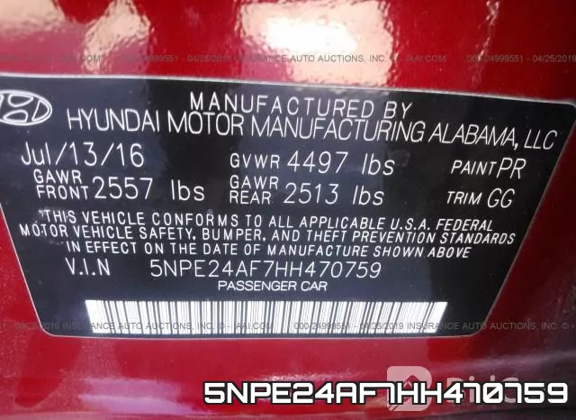 5NPE24AF7HH470759 фото 10