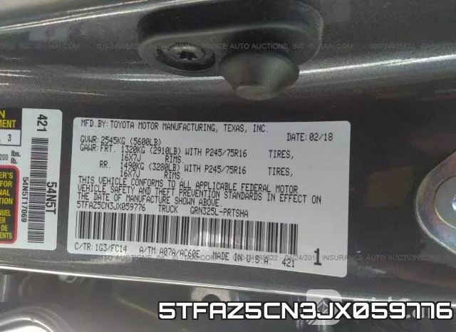 5TFAZ5CN3JX059776 фото 10