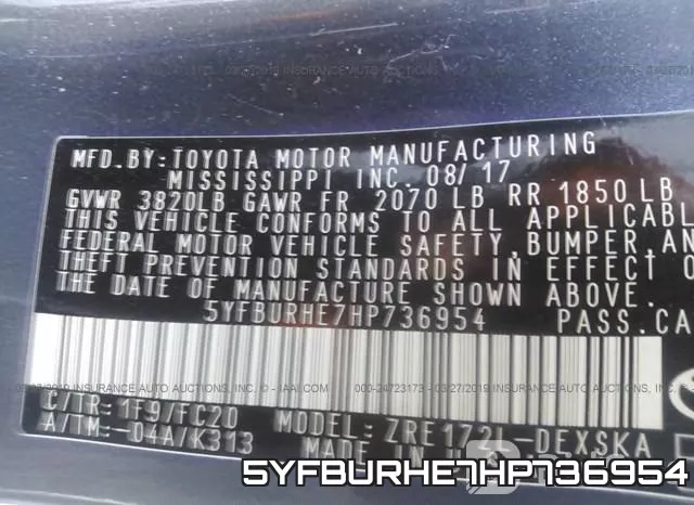 5YFBURHE7HP736954 фото 10