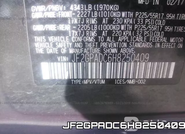 JF2GPADC6H8250409 фото 10