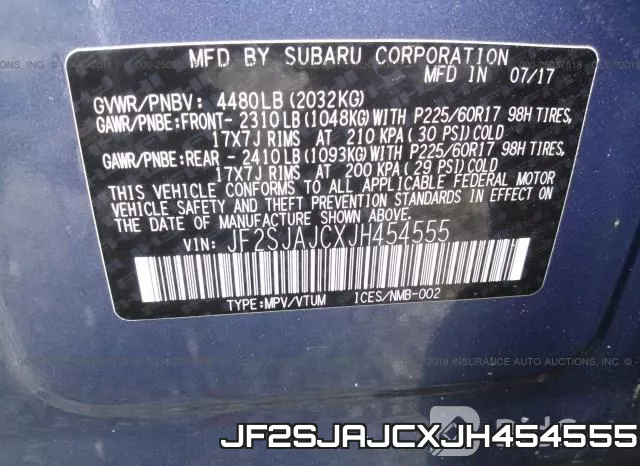 JF2SJAJCXJH454555 фото 10