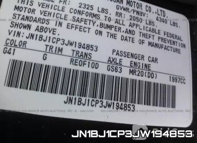 JN1BJ1CP3JW194853 фото 10